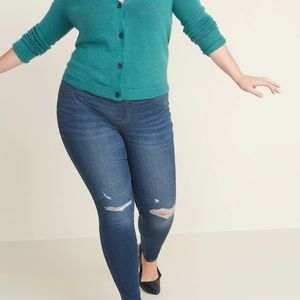 Mid-Rise Distressed Rockstar Jeggings for Women